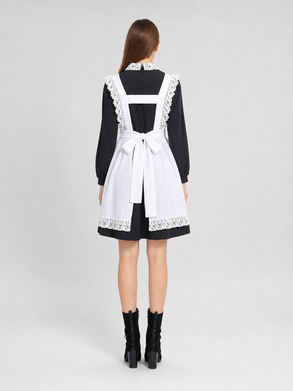 Vintage-Style Maid Costume with Apron