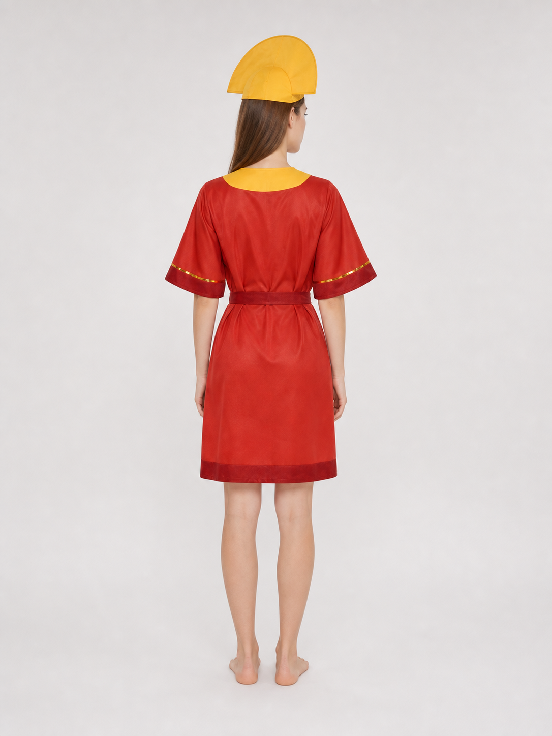 Movie Character Costume for Cosplay, Red and Yellow