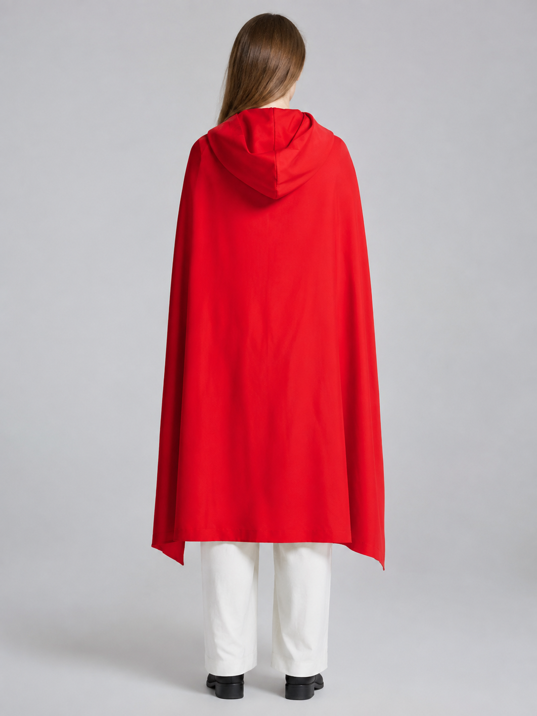 Templar Costume with Red Cape back view