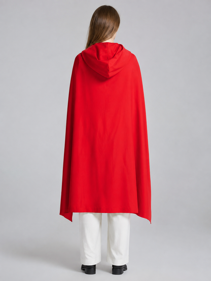 Templar Costume with Red Cape back view