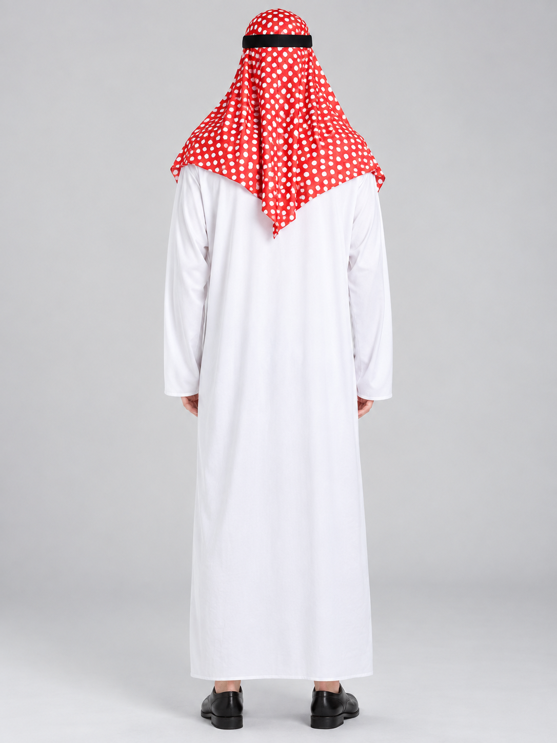 Carnival Costume with Polka-Dot Scarf and Beard