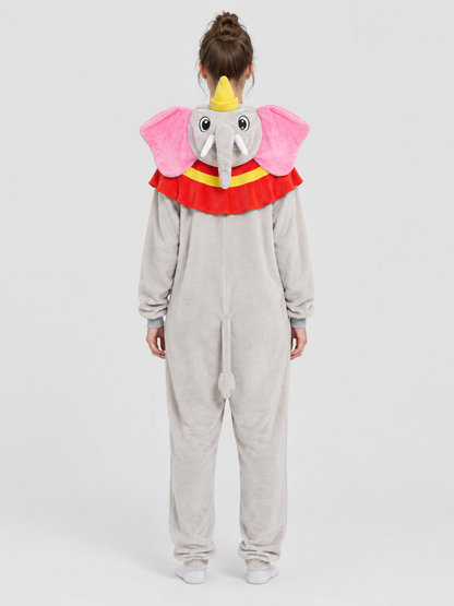 Elephant Flannel Kigurumi Pajama with Hood