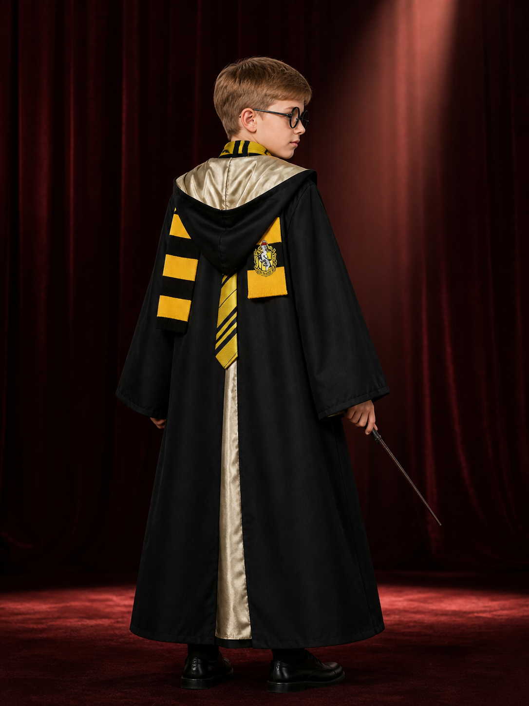 Harry Potter Hufflepuff Robe 5-Piece Cosplay Costume
