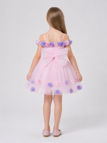 Princess Dress with Full Skirt for Performances back view