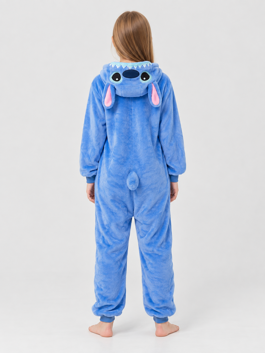 Blue Kigurumi Pajama with Hood and Ears