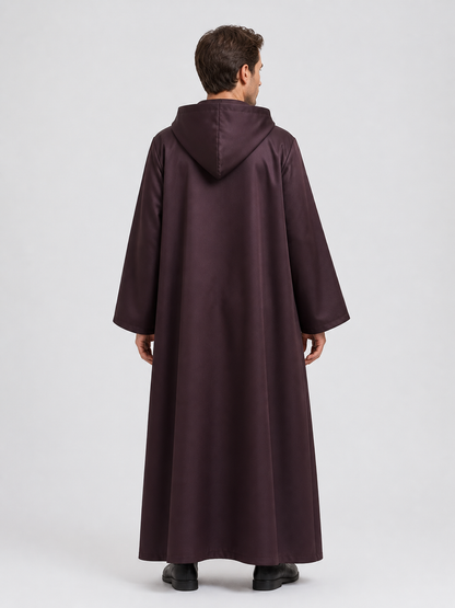 Hooded Jedi Cloak for Cosplay and Halloween back view