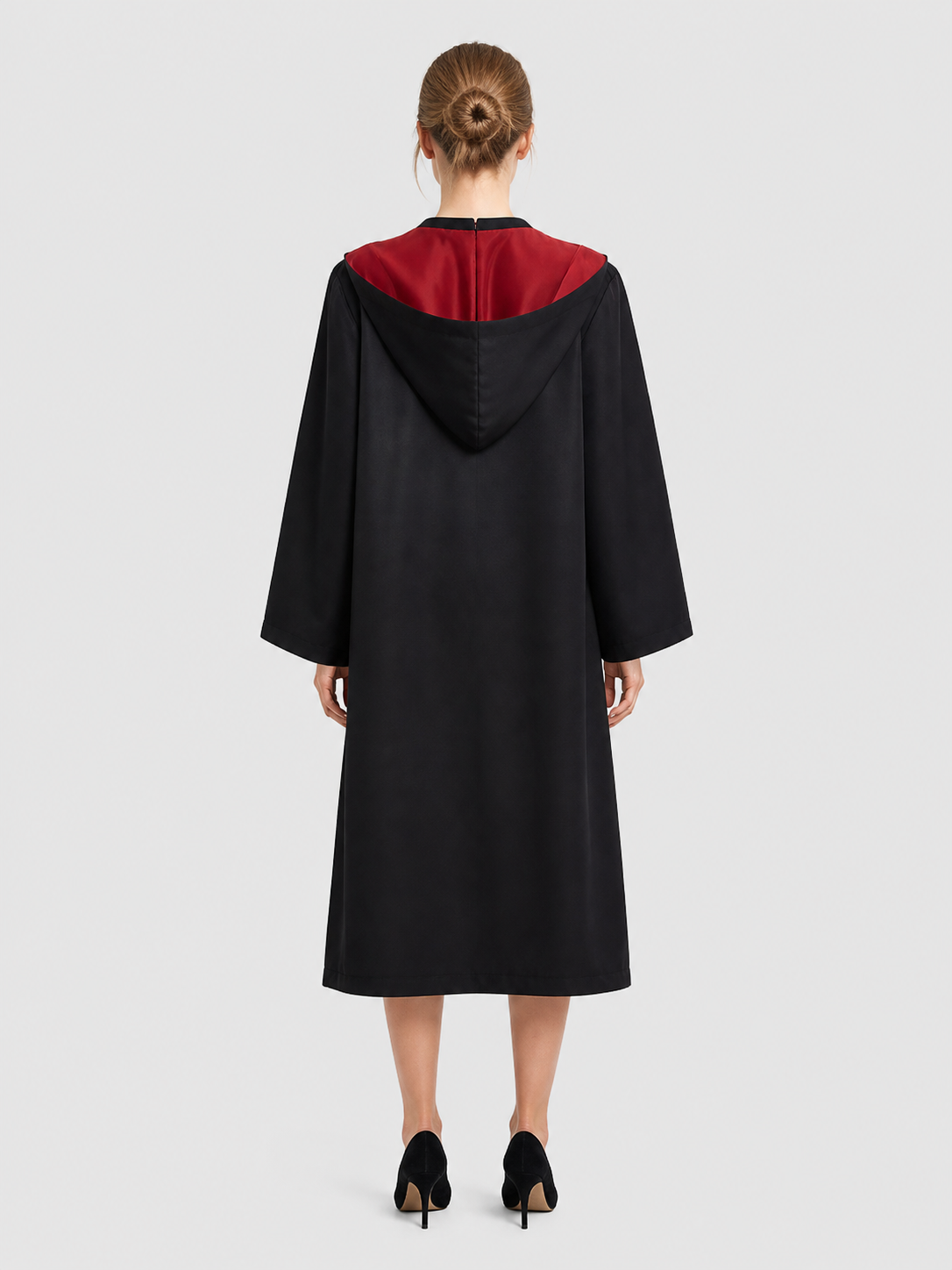 Harry Potter Cloak Cosplay Costume with Tie M-XXL back view