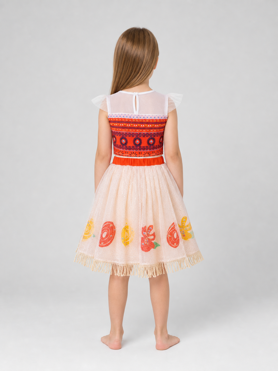 Moana 2 Character Costume Dress with Pattern