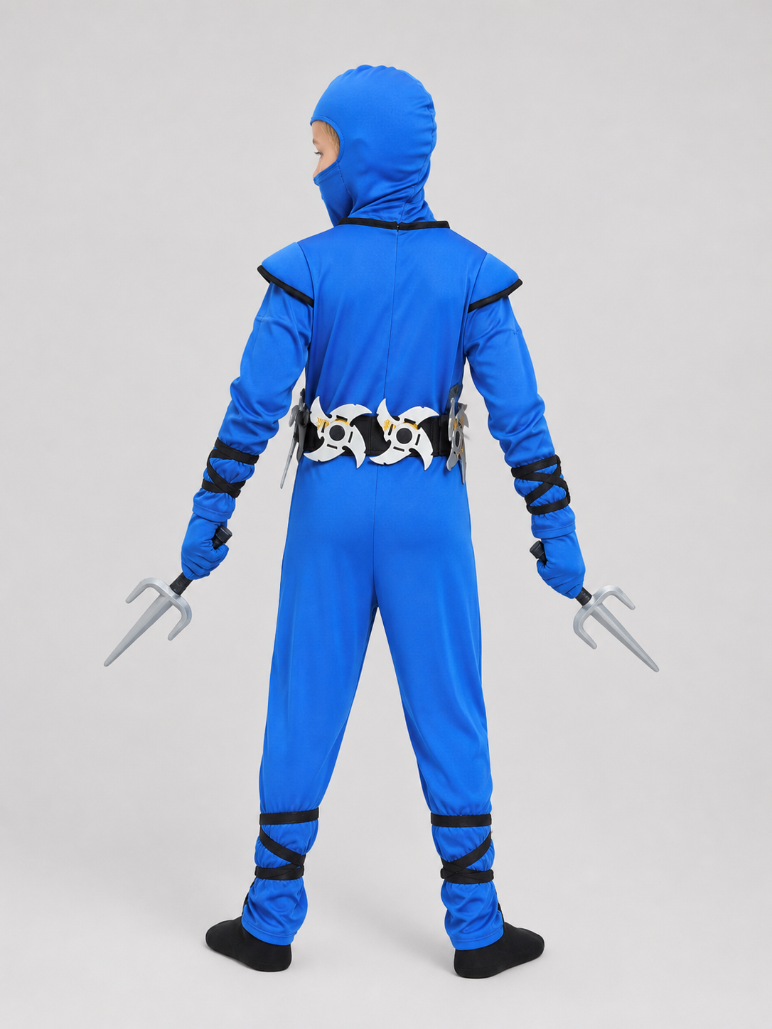 Ninja Cosplay Costume, Jumpsuit with Mask back view