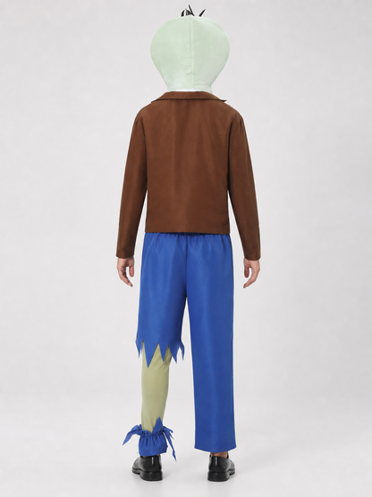 Zombie Costume with Green Headpiece