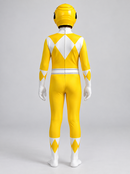 Kids' Carnival Jumpsuit Costume Yellow with Helmet