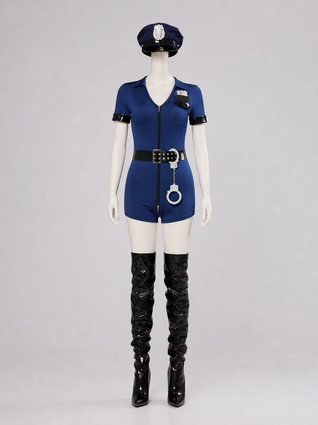 Carnival Police Costume with Shorts and Cap