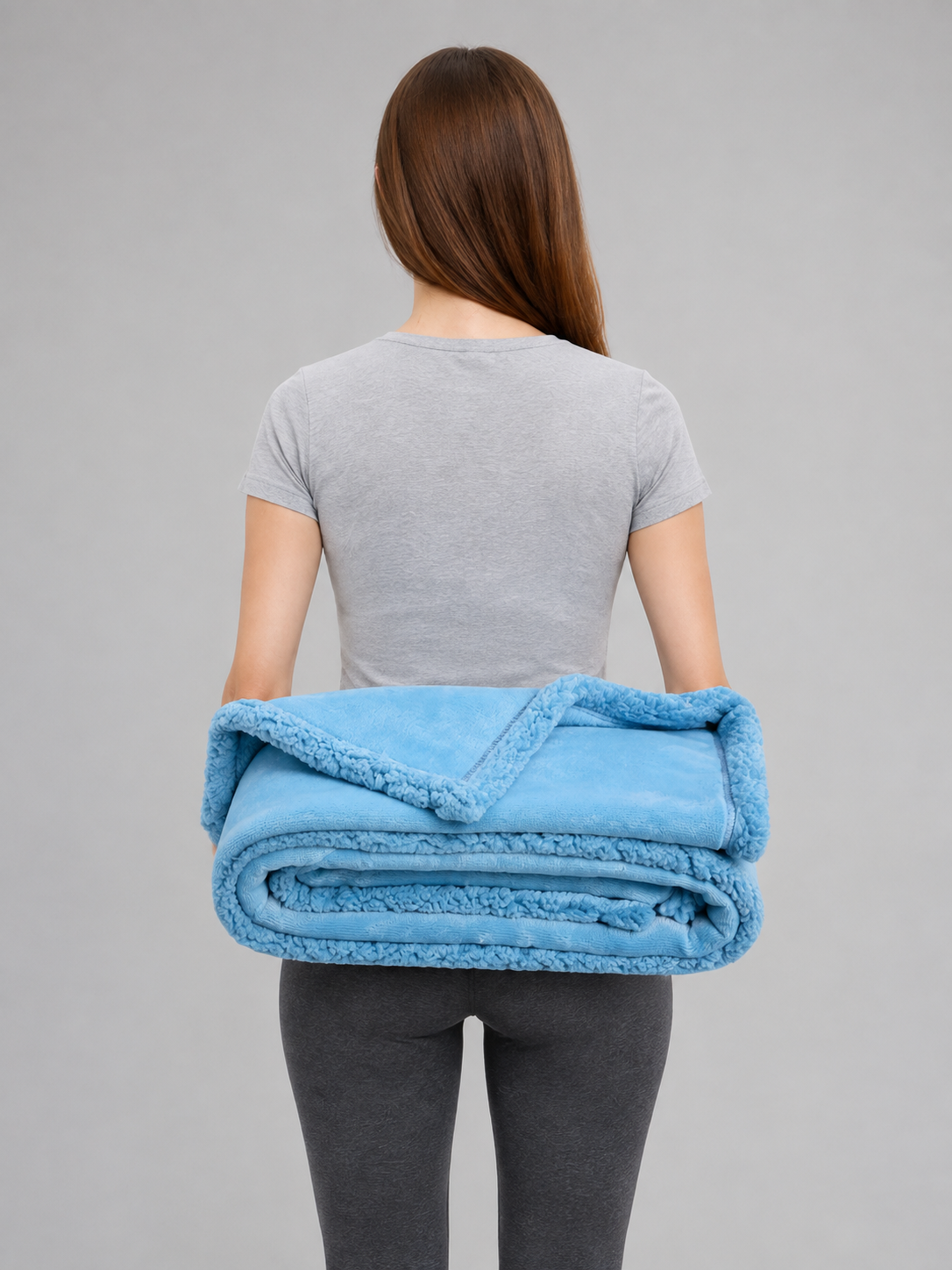Reversible Plush Pet Blanket back view