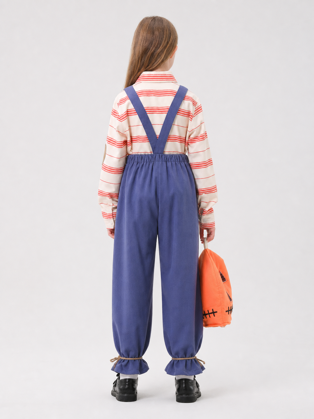 Pumpkin Scarecrow Carnival Costume, Patchwork Style