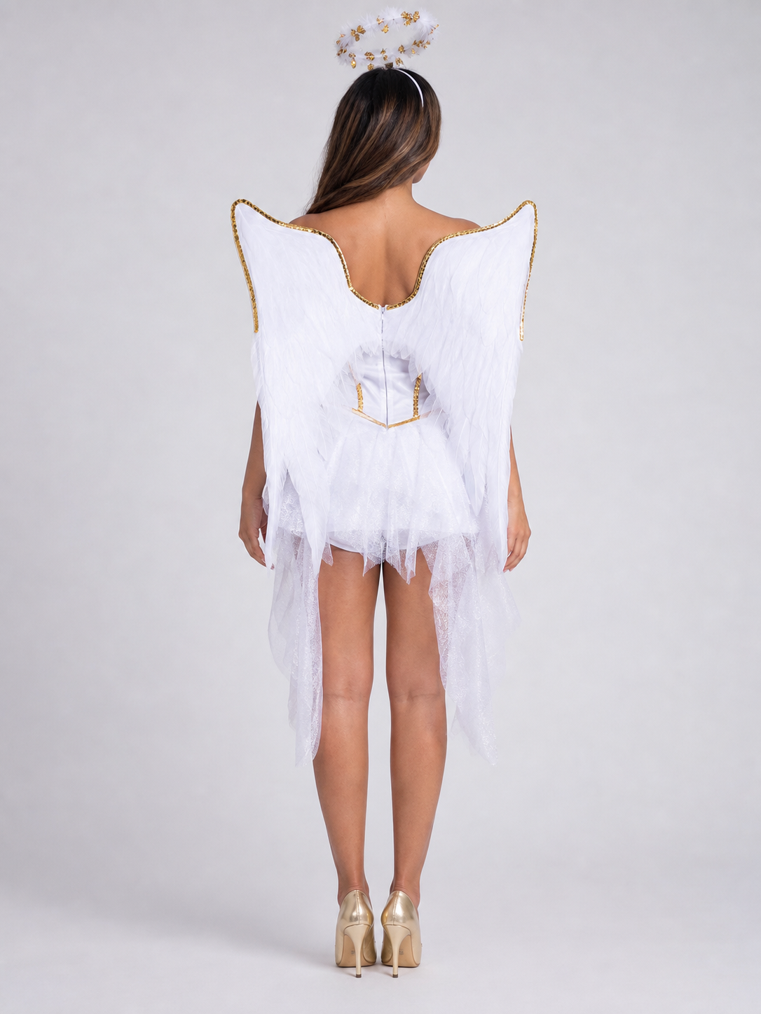 Angel Stage Costume with Wings and Halo