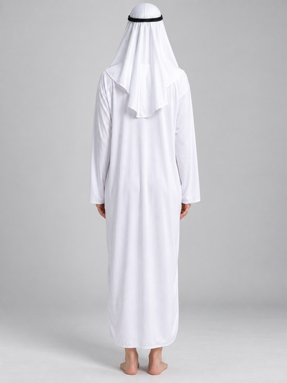 Eastern Carnival Costume with Glasses and Chain back view