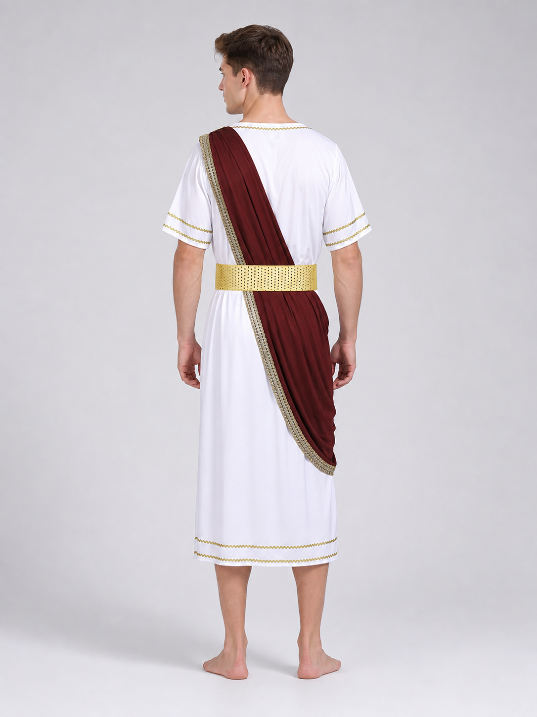 Caesar costume in Roman style with a cloak