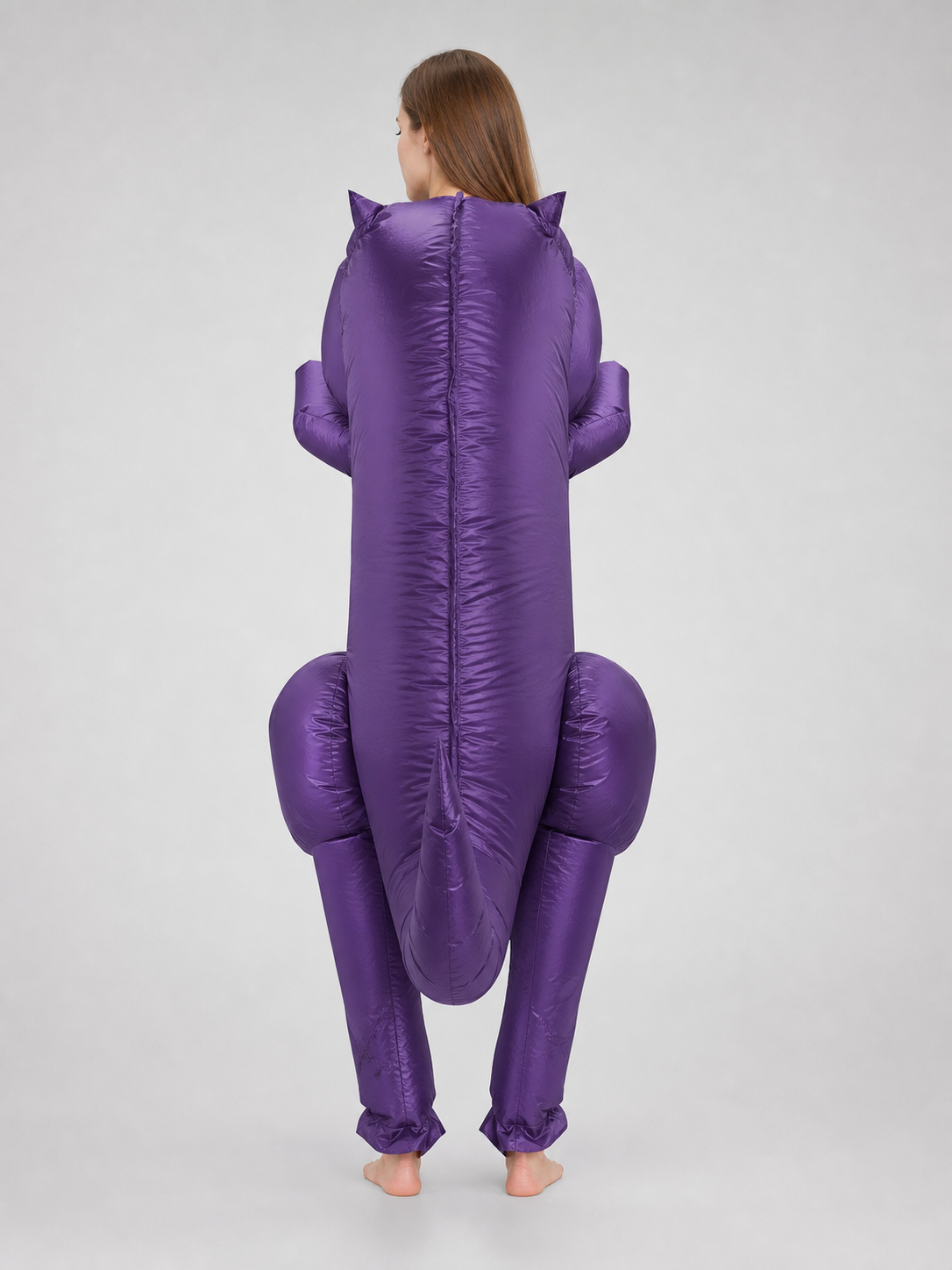 Purple Inflatable Tyrannosaurus Rex Dinosaur Costume