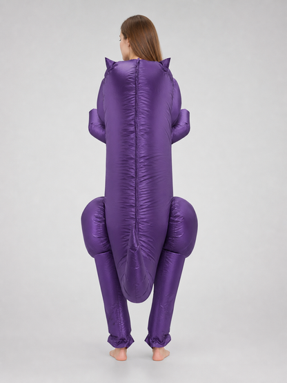 Purple Inflatable Tyrannosaurus Rex Dinosaur Costume