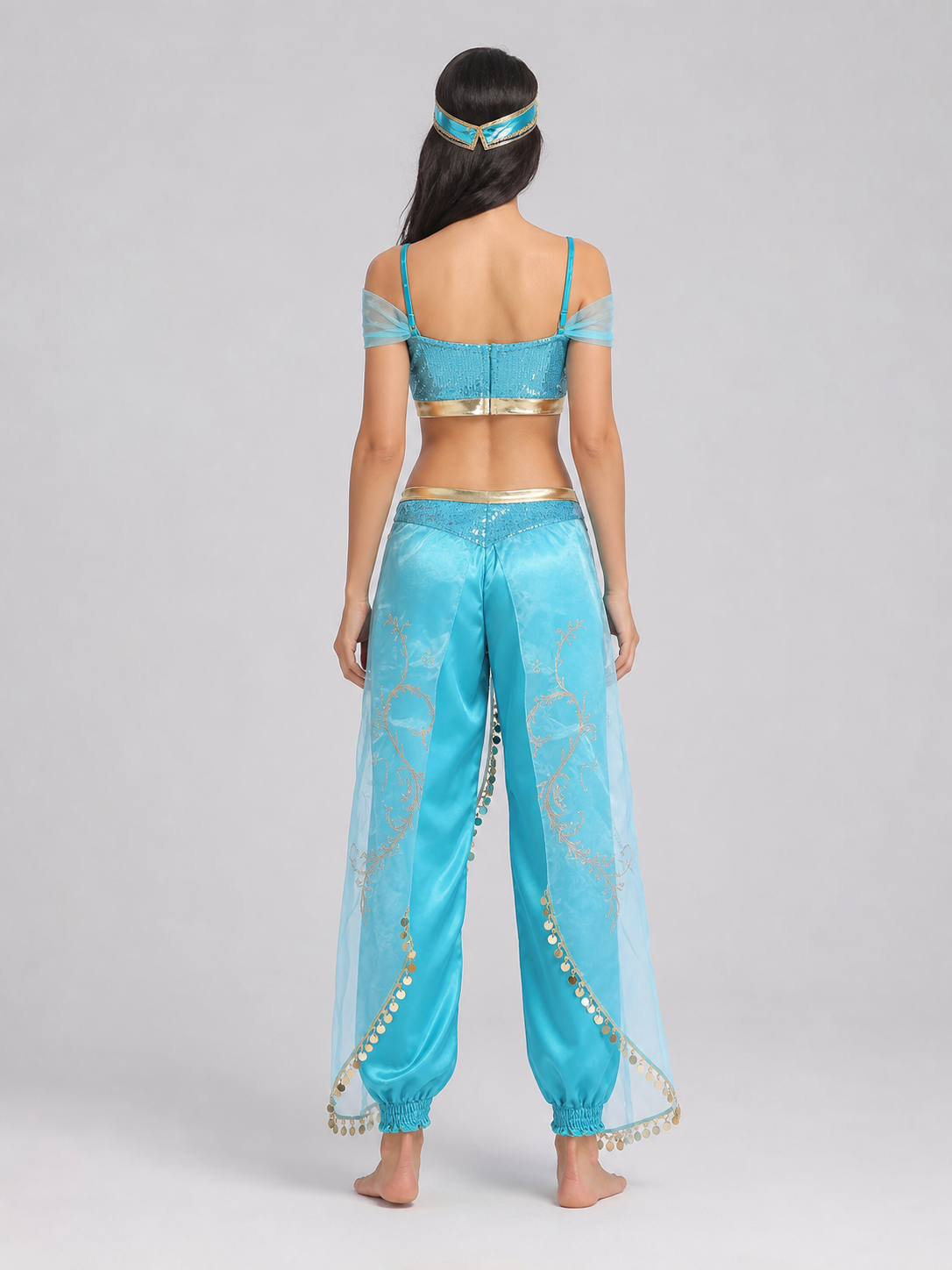 Themed Costume with Sequins and Harem Pants