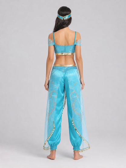 Themed Costume with Sequins and Harem Pants