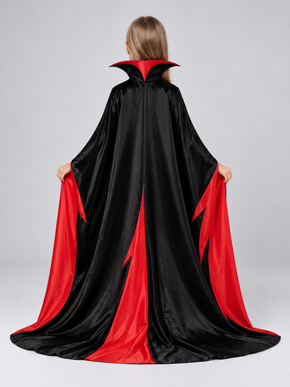 Carnival Cloak Cape with a High Collar back view