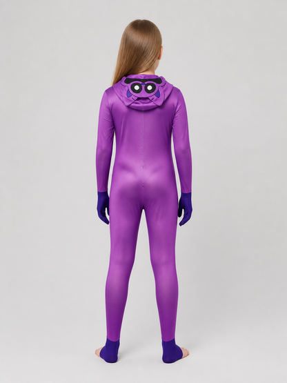 CatNap Carnival Costume — Purple Jumpsuit back view