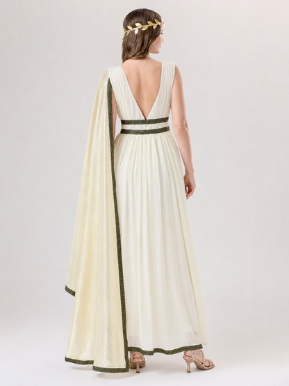 Greek-Style Carnival Costume with Cape