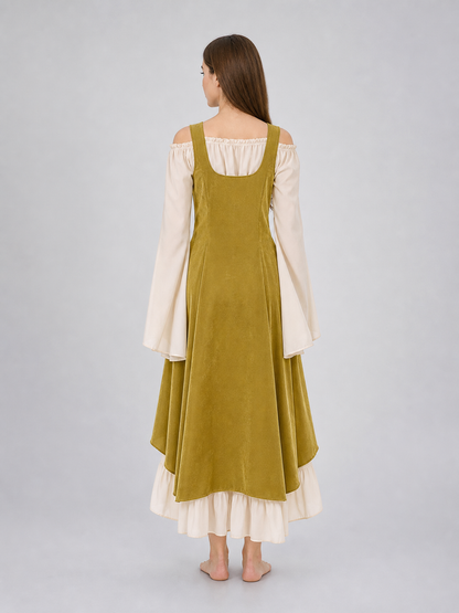 Renaissance-Style Costume Dress with Lacing