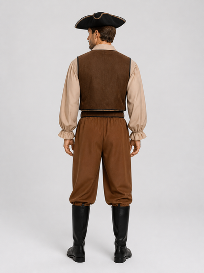 Matching Pirate Costumes for Couples for Halloween Cosplay back view