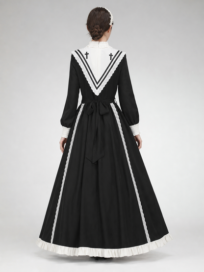Nun Costume with Veil and Dress