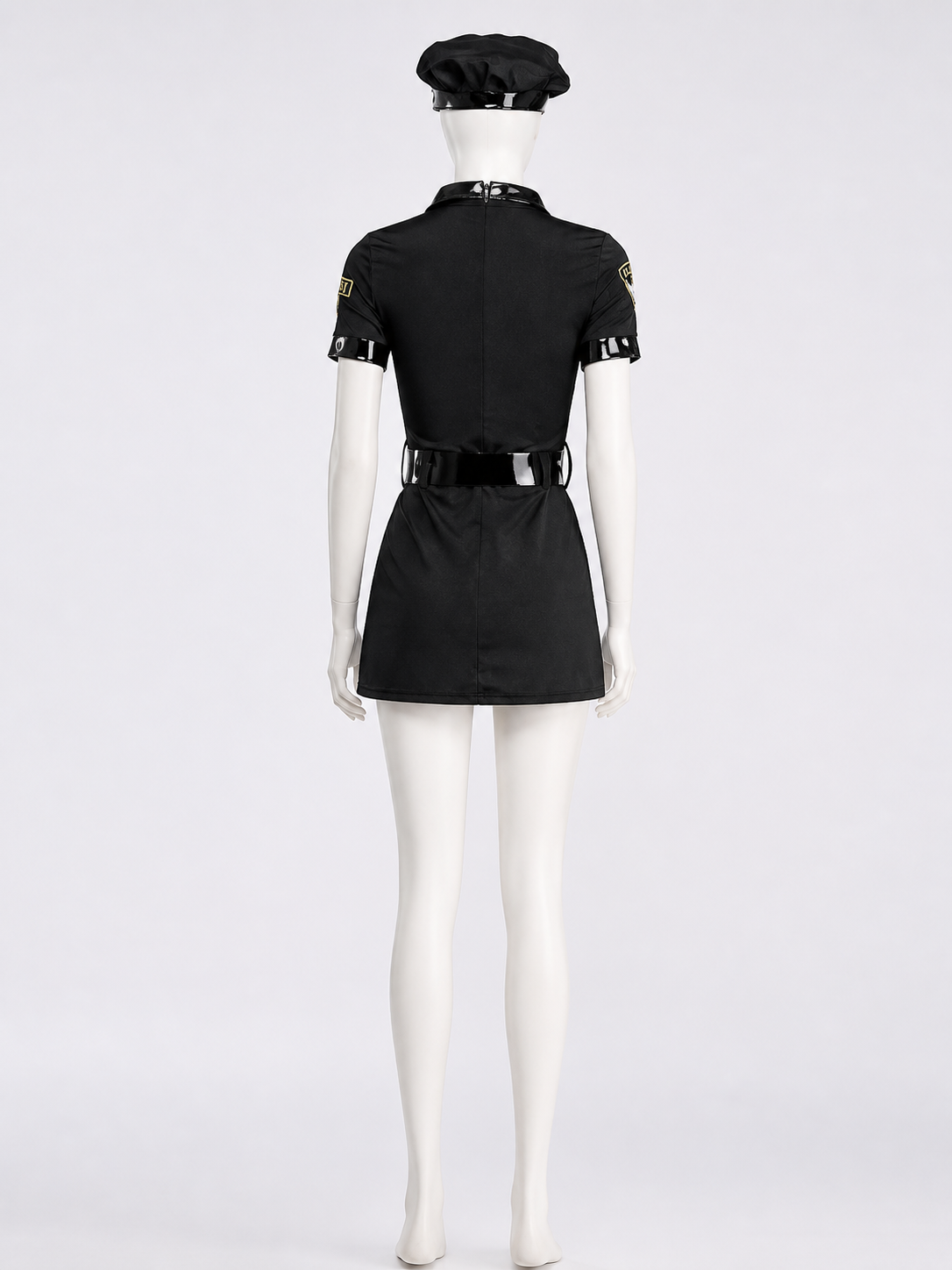 Women’s Police Officer Costume R52-02 Halloween Costume back view