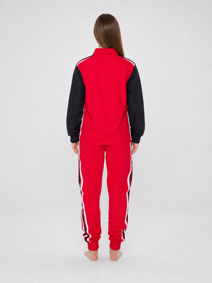 Motorsport-Style Jumpsuit with Flags