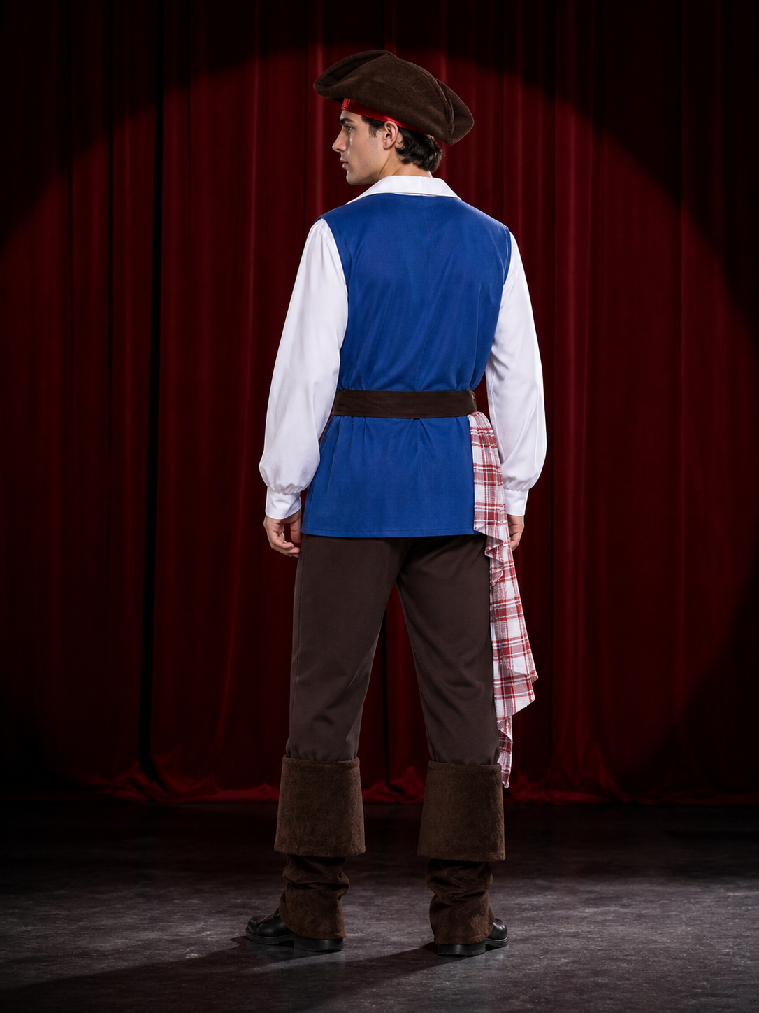Pirate Costume, Halloween Set back view