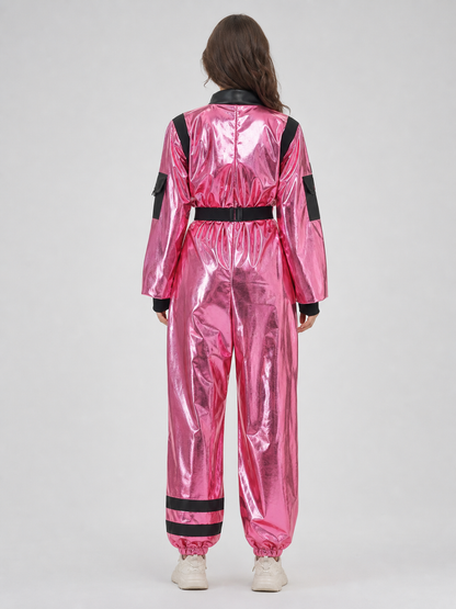 Pink NASA Astronaut Jumpsuit for Cosplay