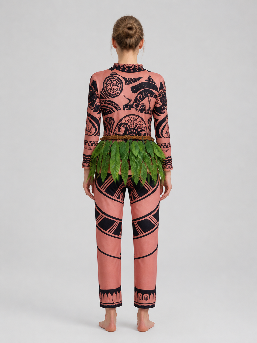 Maui “Moana 3” Cosplay Costume, Top and Pants back view