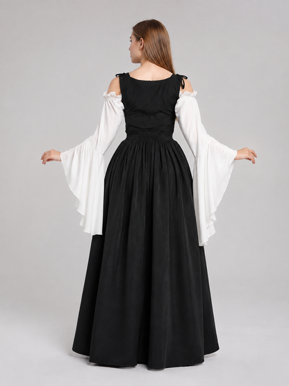 Medieval Costume Dress with Lacing back view