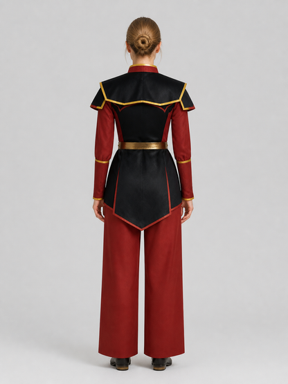 Prince Zuko Costume from Avatar for Cosplay and Halloween back view