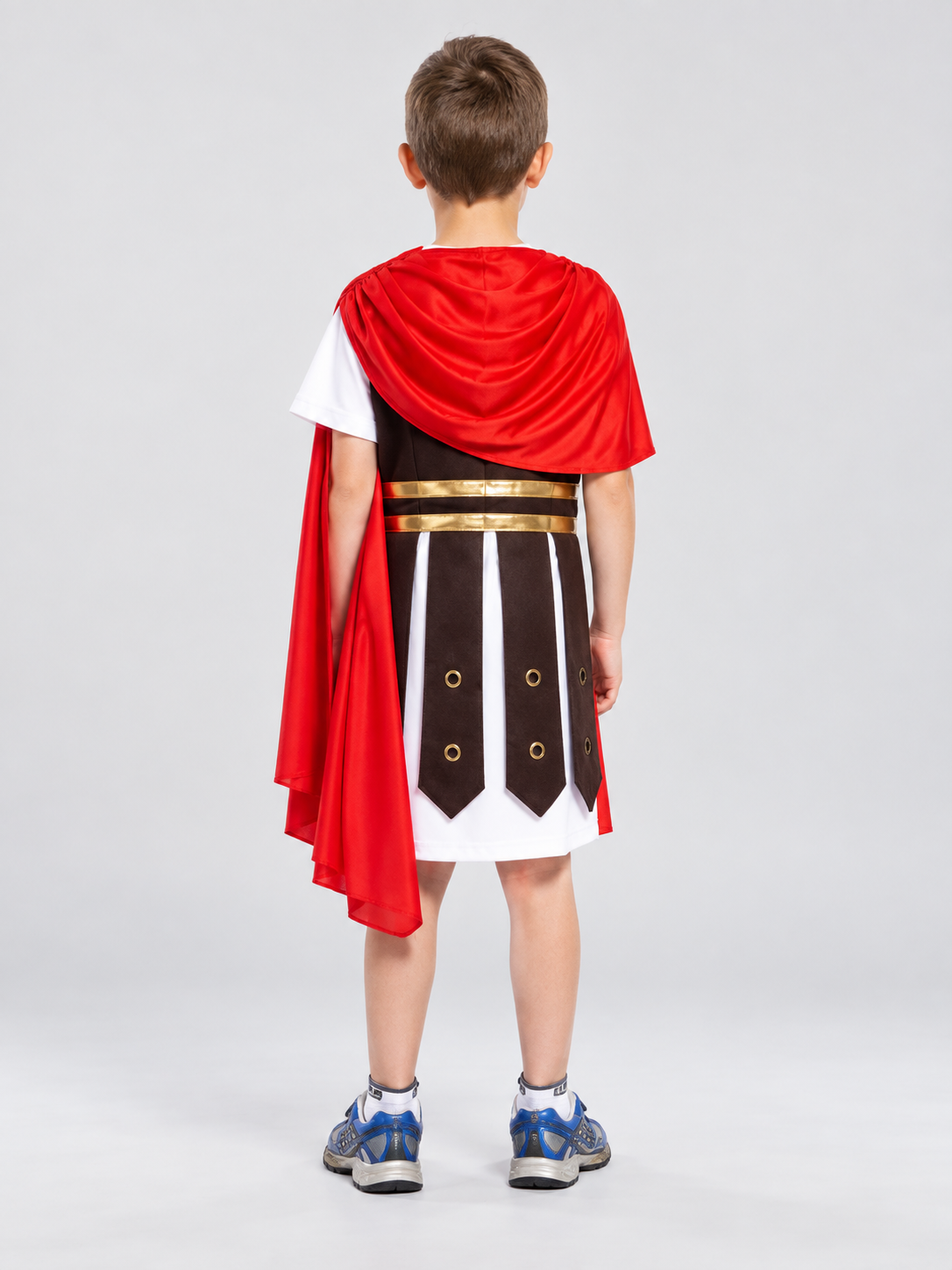 Roman Warrior Costume with Red Cape