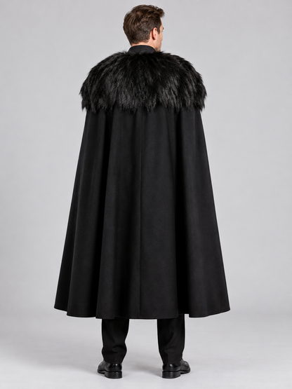 Vampire Costume: Cape, Vest, Tie, Brooch