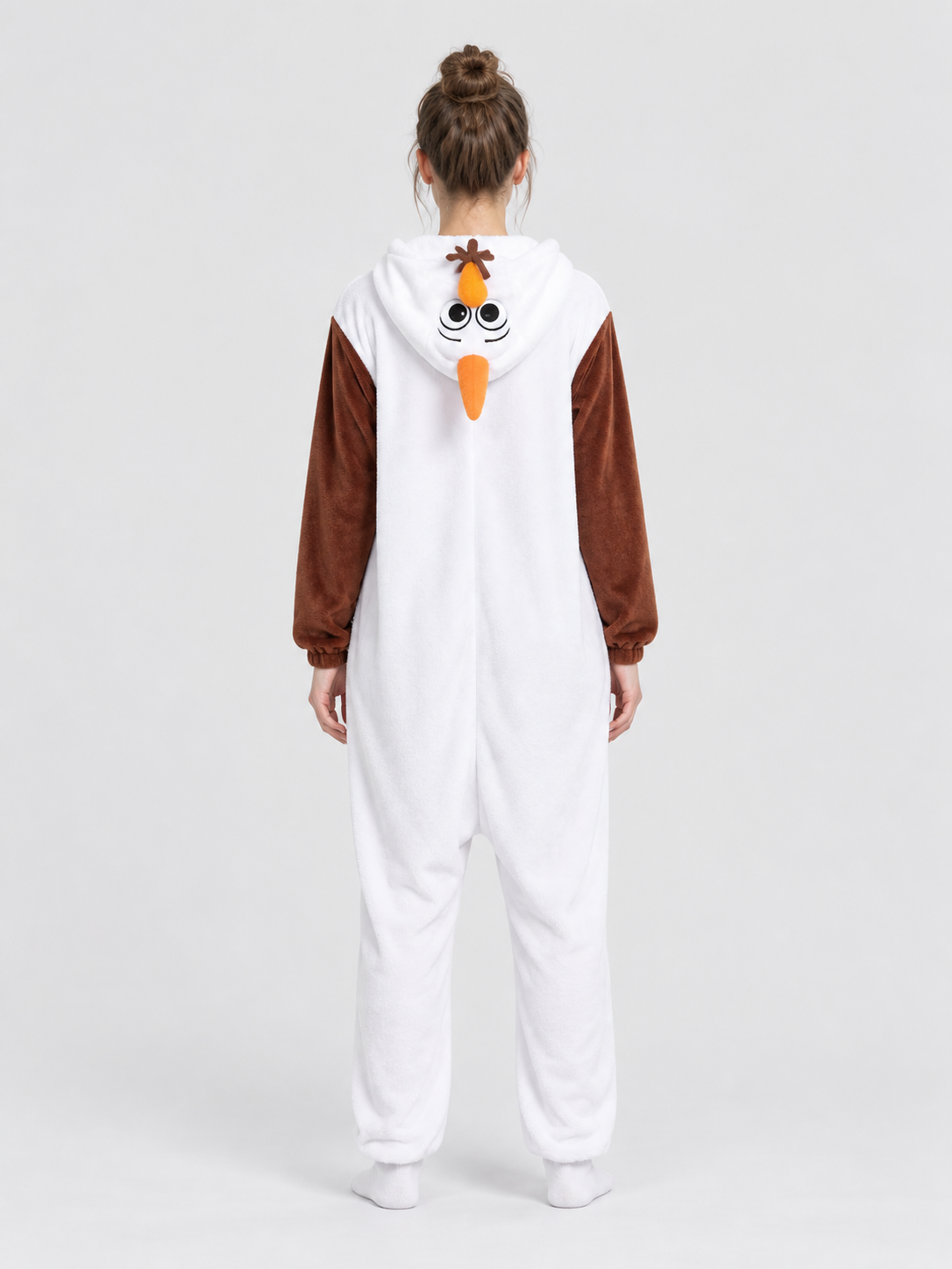 Snowman Kigurumi Pajama White with Brown Sleeves