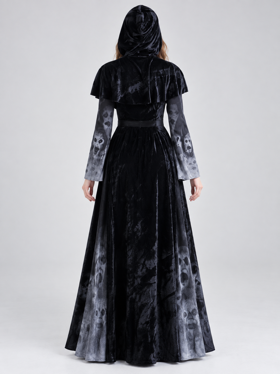 Vampire Costume with Black Dress and Hat