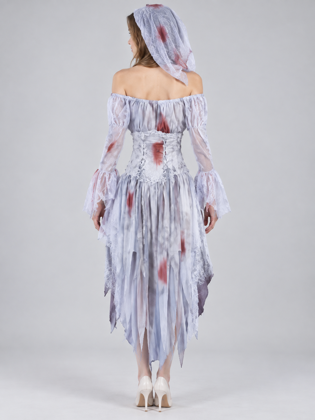 Ghost Bride White Lace Carnival Costume