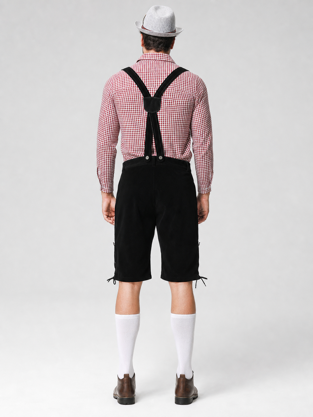 German-Style Outfit: Shirt and Suspender Shorts