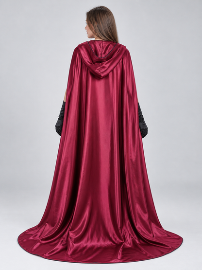 Carnival Costume with Long Cape and Corset Top