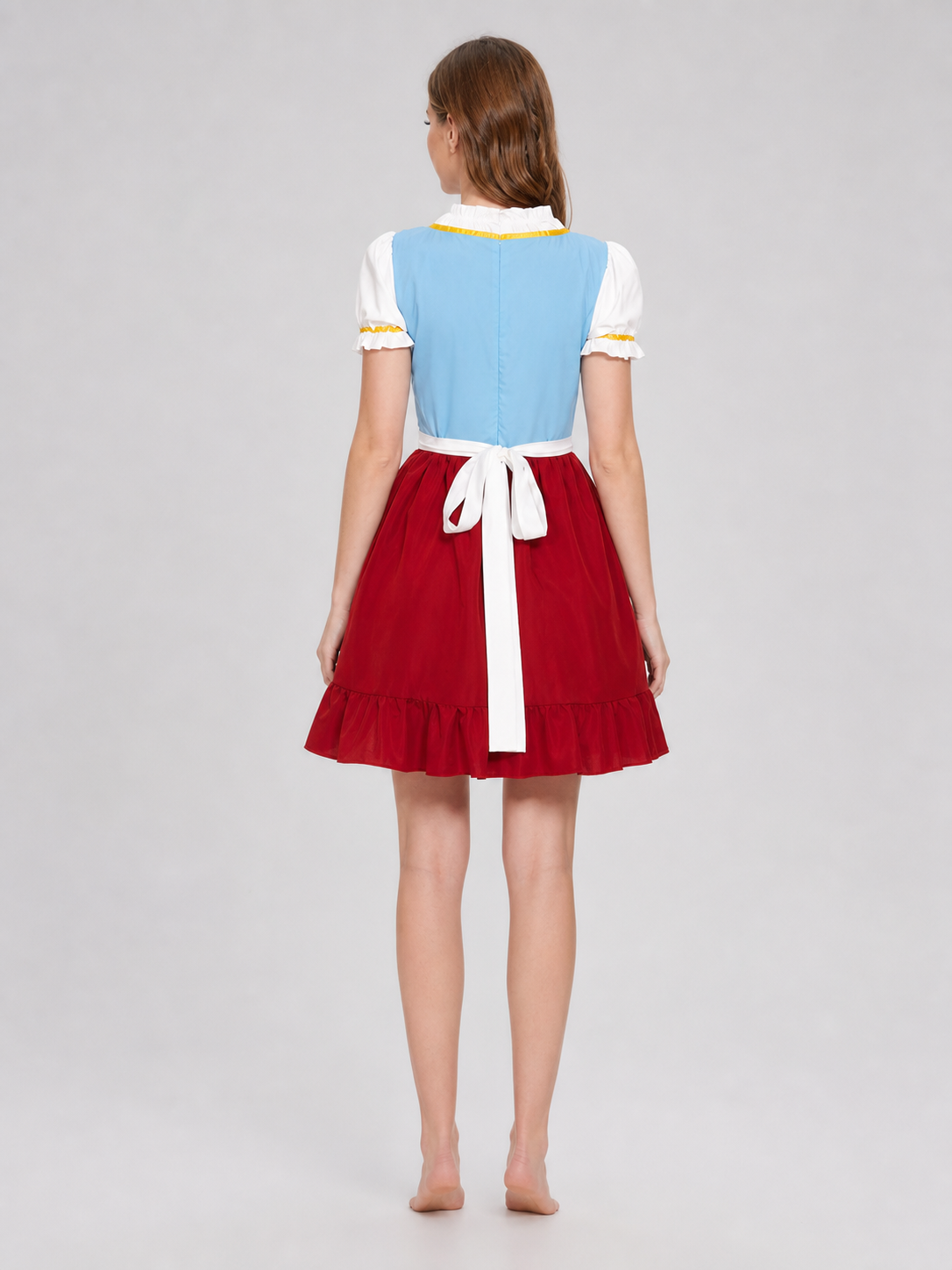 Bavarian carnival dress with apron for Oktoberfest