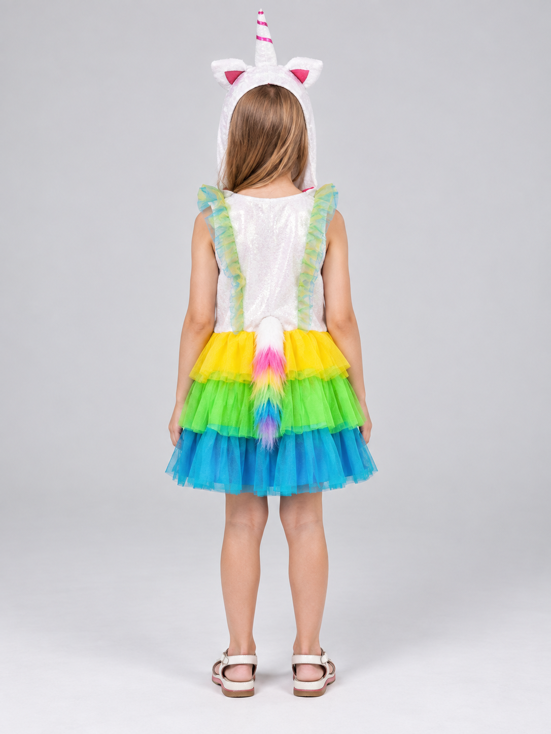 Kids' Unicorn Costume: Dress with Tail