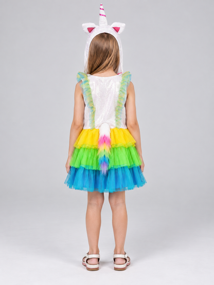 Kids' Unicorn Costume: Dress with Tail