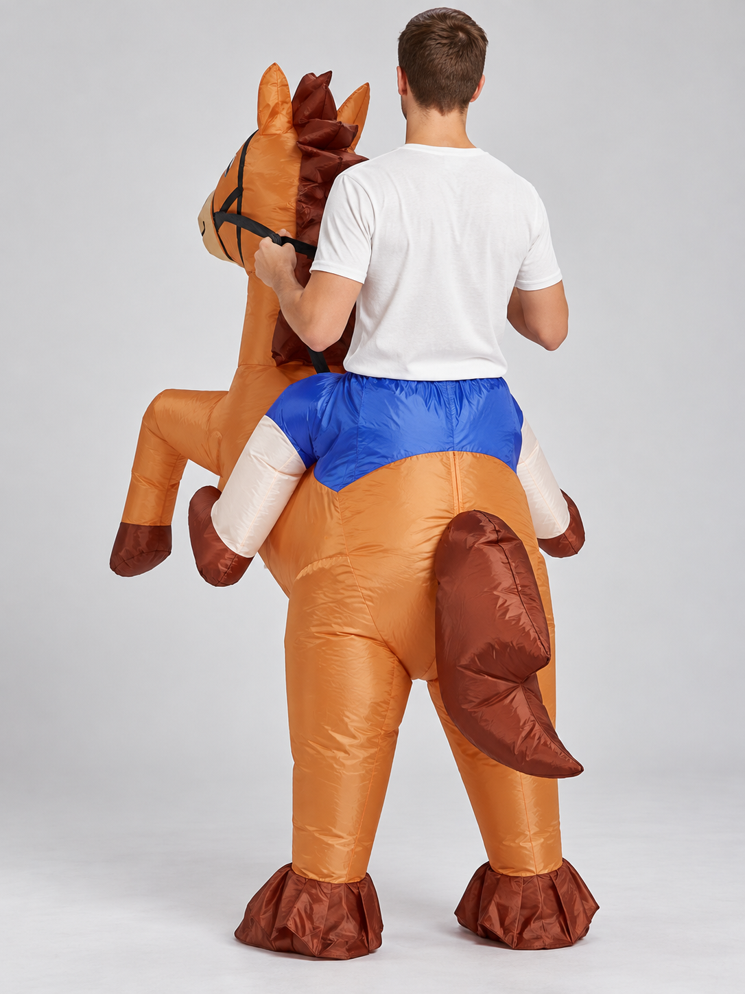 Inflatable Horse Costume with Mane and Tail for Carnival