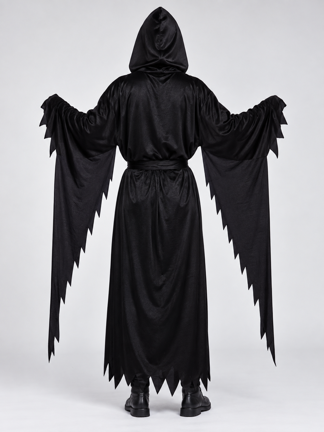 Halloween Carnival Costume: Black Hooded Robe